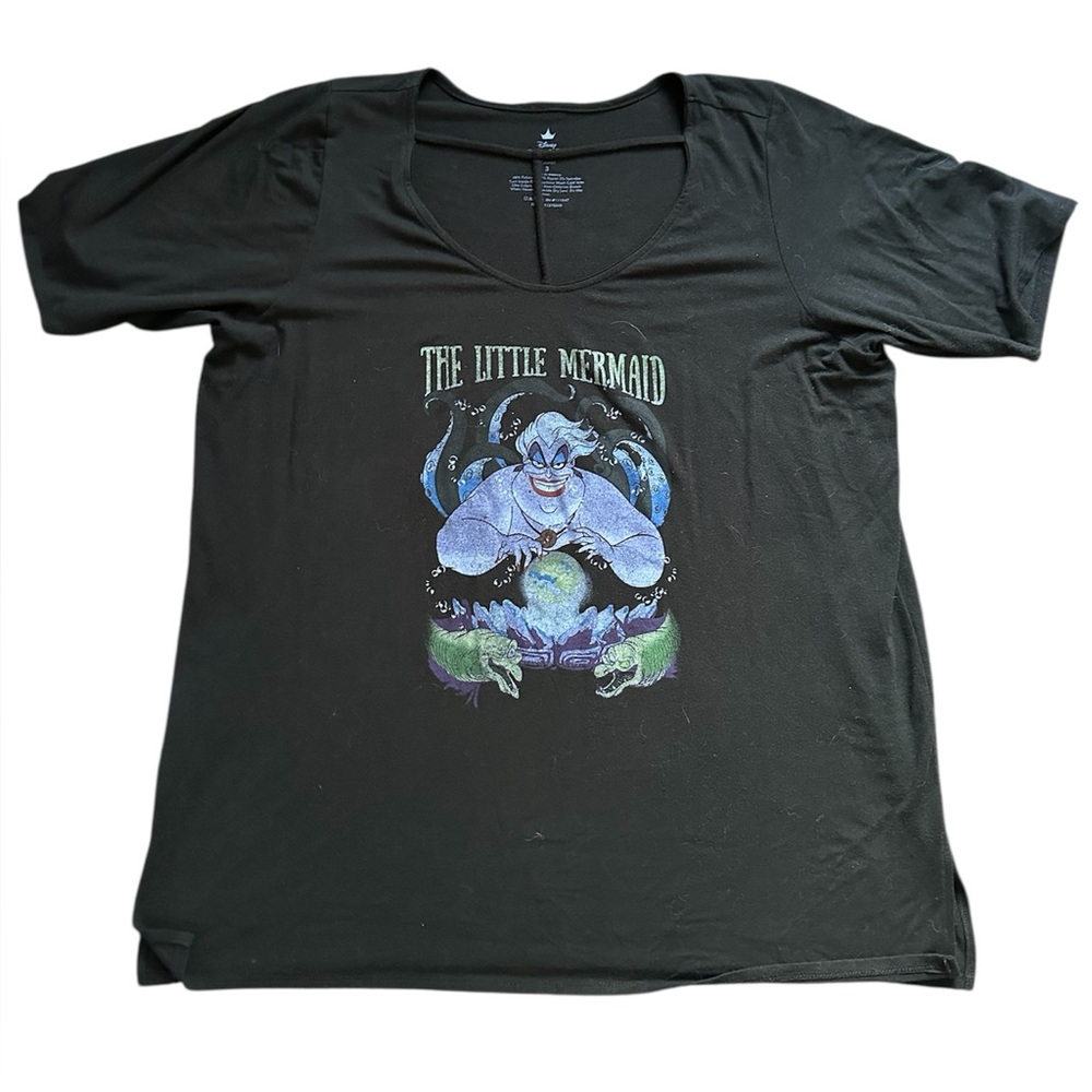 Torrid x Disney Little Mermaid Ursula Graphic strappy cutout tunic sz 3 GUC